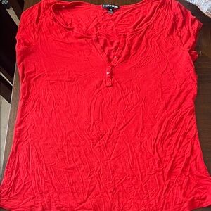 Fashion Nova Vibrant Red Blouse